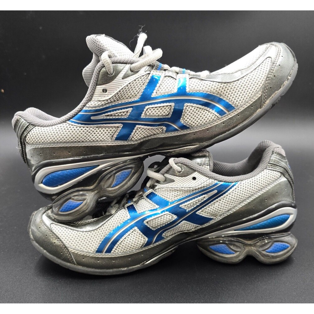 Asics Gel Frantic 4 Mens Size 8 Silver Running Walking Shoes Sneakers Rare Model